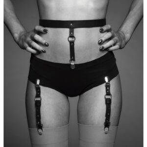 Bijoux Indiscrets - MAZE Suspender Belt for Underwear & Stockings Brown