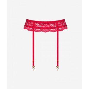 Gisele pas do pończoch czerwony M/L