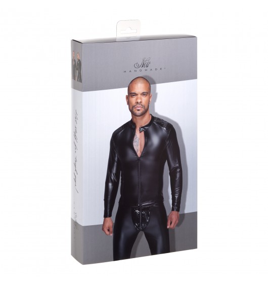 h052-powerwetlook-men-s-jacket-with-pleated-pvc-epaulets-xl