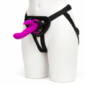 Happy Rabbit Rechargeable Vibrating Strap-On Harness Set Purple