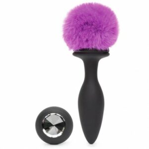 Happy Rabbit Vibrating Butt Plug Black Medium
