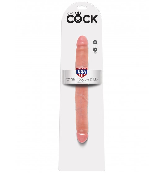 king-cock-12-slim-double-dildo-flesh