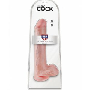 King Cock 13" Cock with Balls Flesh