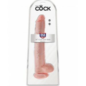 King Cock 14" Cock with Balls Flesh