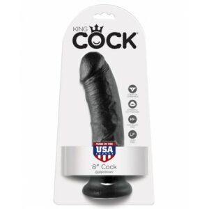 King Cock 8" Cock Black