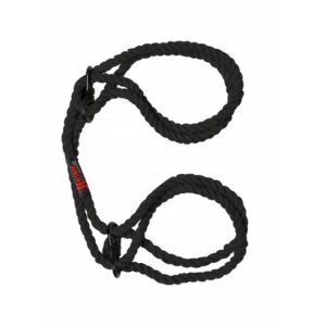 Kink Hogtied Bind & Tie 6mm Hemp Wrist or Ankle Cuffs Black