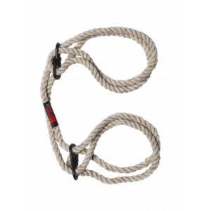Kink Hogtied Bind & Tie 6mm Hemp Wrist or Ankle Cuffs Natural
