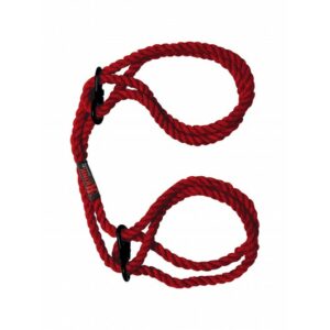 Kink Hogtied Bind & Tie 6mm Hemp Wrist or Ankle Cuffs Red
