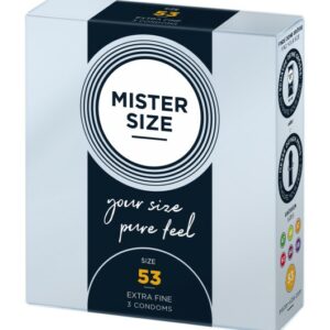 Mister.Size 53 mm Condoms 3 Pieces