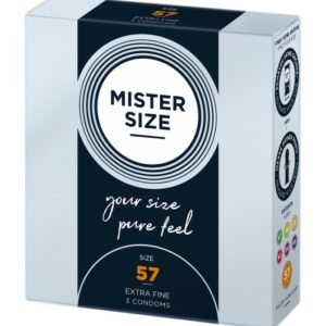 Mister.Size 57 mm Condoms 3 Pieces