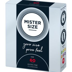Mister.Size 60 mm Condoms 3 Pieces