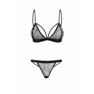 Petitenoir Set out of lace bralette and thong M