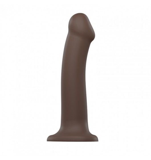 silicone-bendable-dildo-double-density-chocolate-l