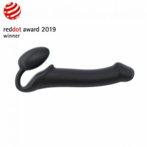 Strap-on-me Silicone bendable strap-on Black L